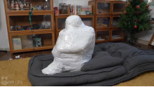 呼吸制御と口腔内虐待のMummification
